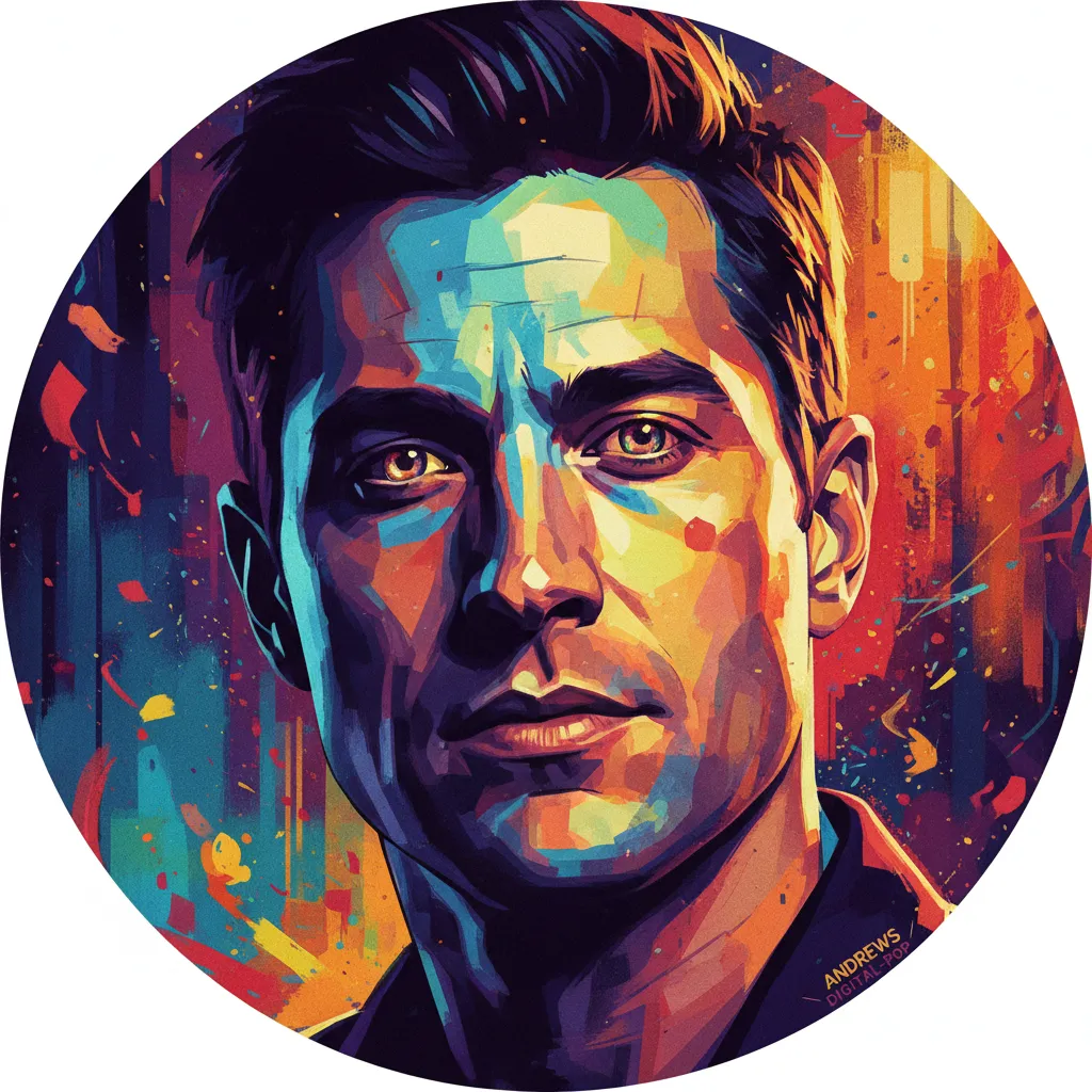 Artistic portrait of Greg Andrews