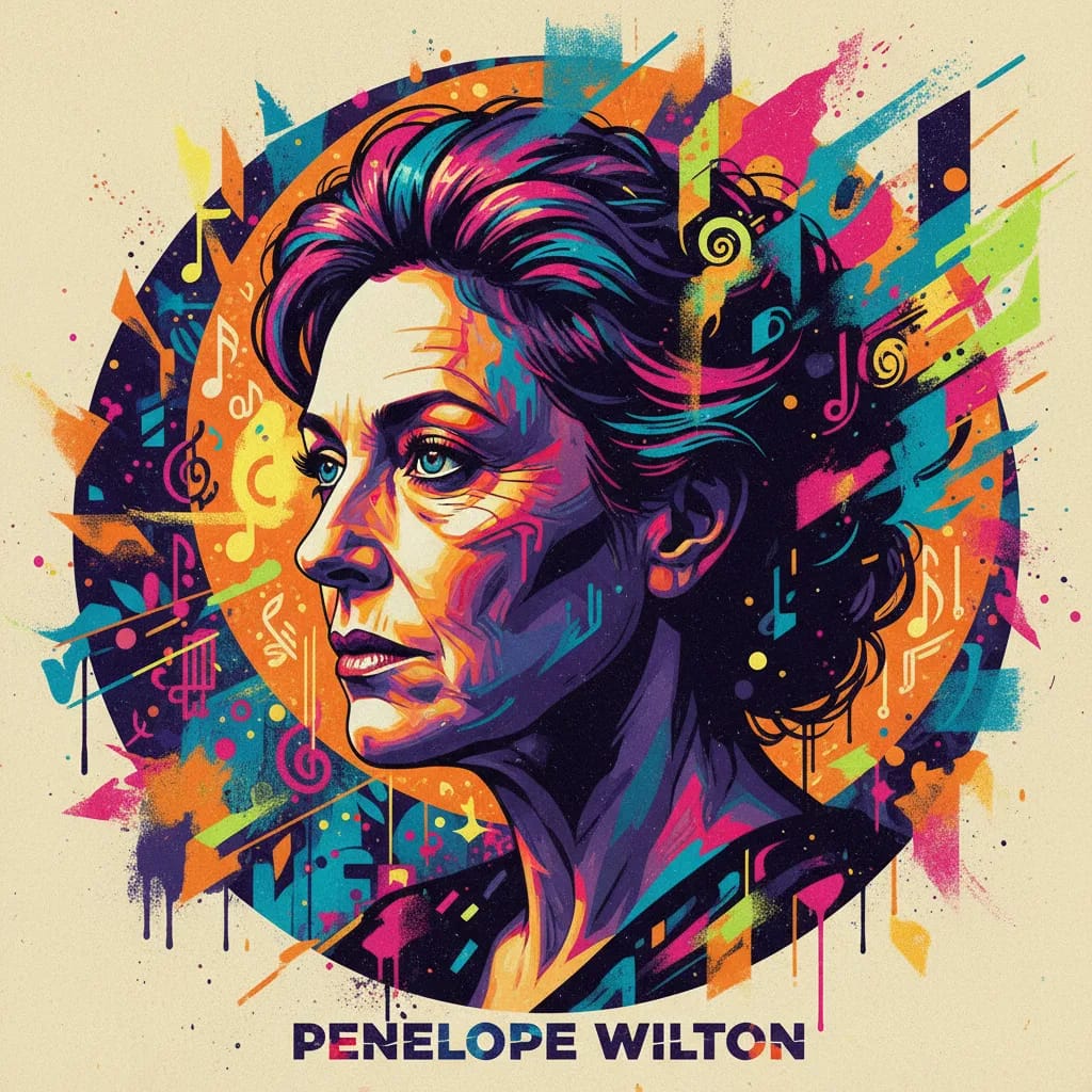 Artistic portrait of Penelope Wilton