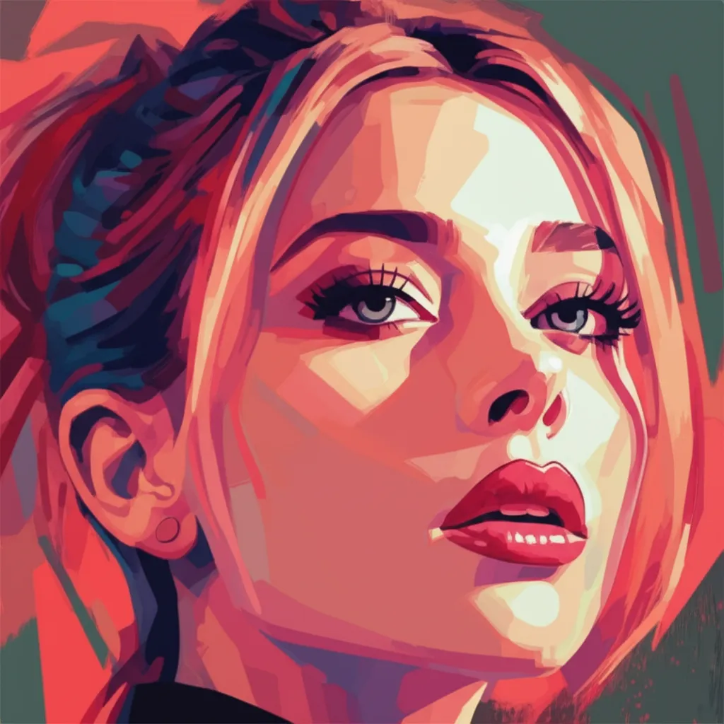 Artistic portrait of Nicola Peltz Beckham