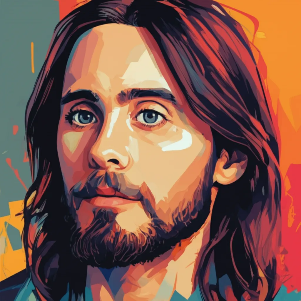 Artistic portrait of Jared Leto