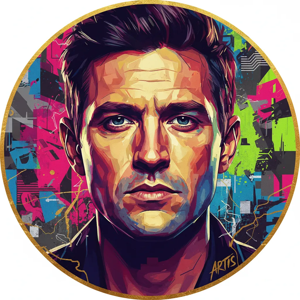 Artistic portrait of Gareth Evans