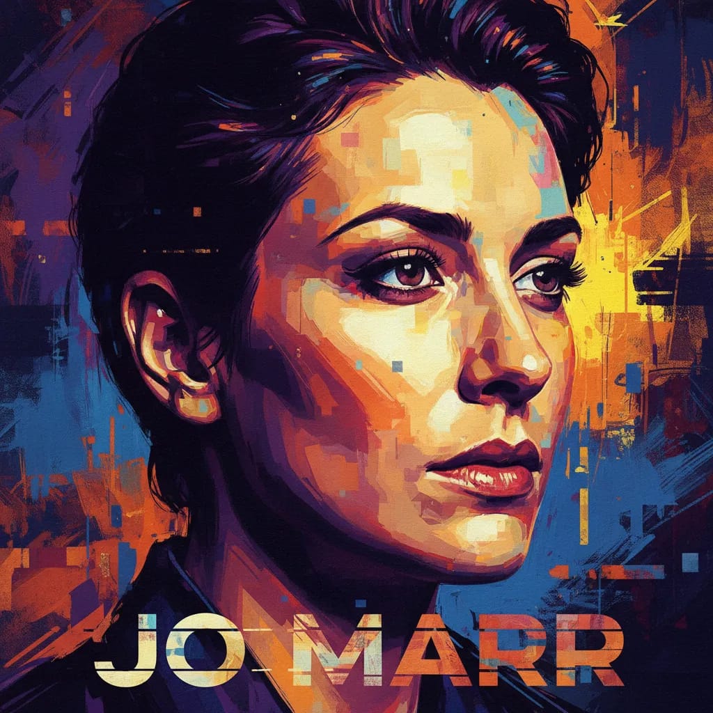 Artistic portrait of Jo Marr