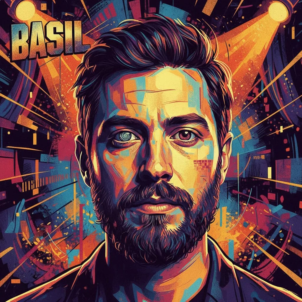 Artistic portrait of George Basil