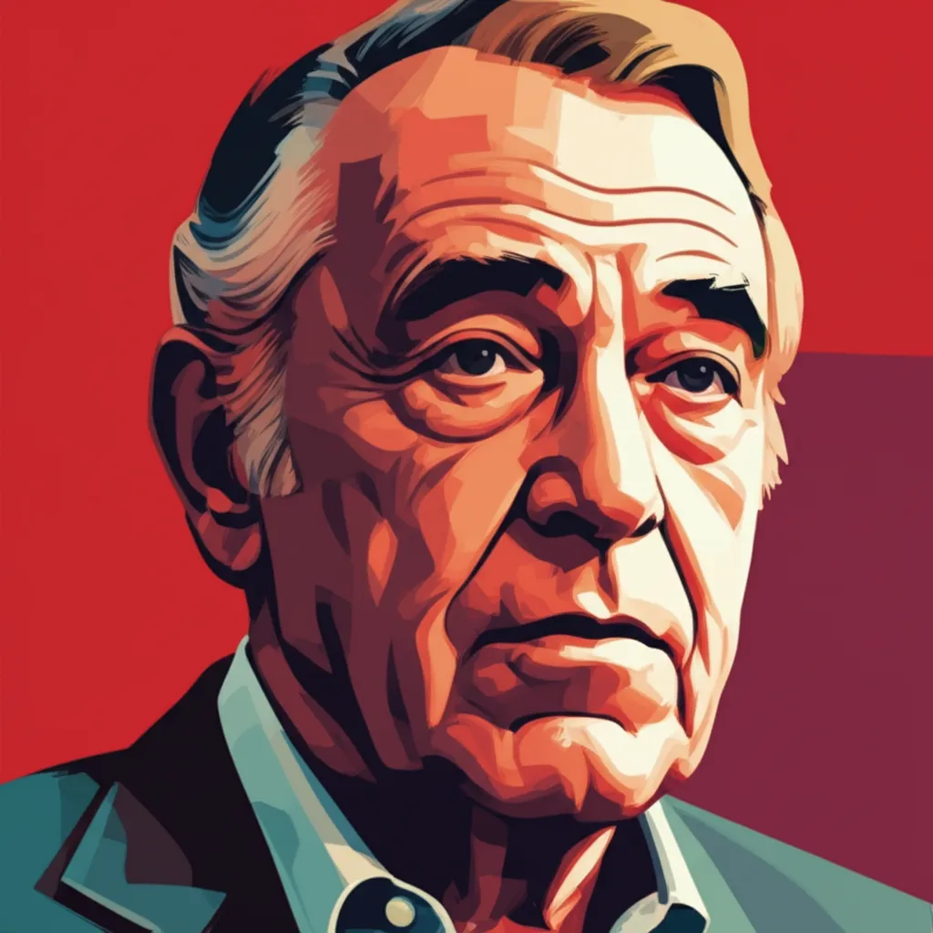 Artistic portrait of George Kennedy