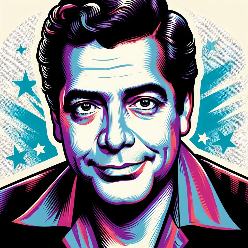 Artistic portrait of Carlos Montalbán