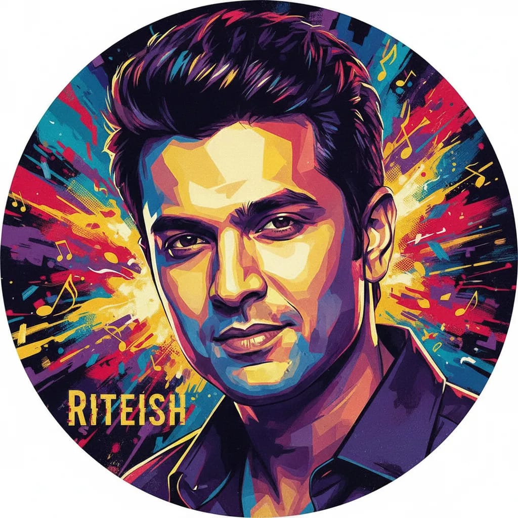 Artistic portrait of Riteish Deshmukh