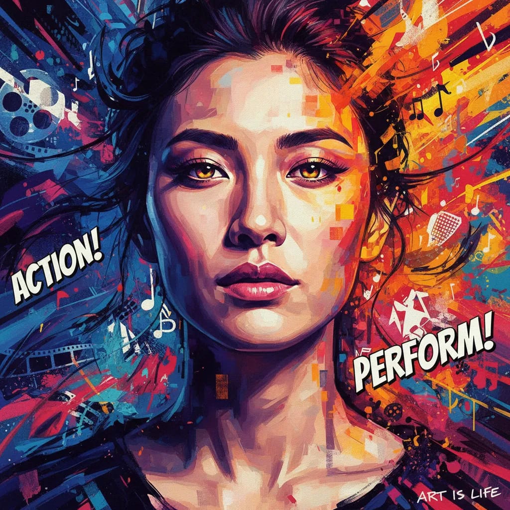 Artistic portrait of Fei Ren