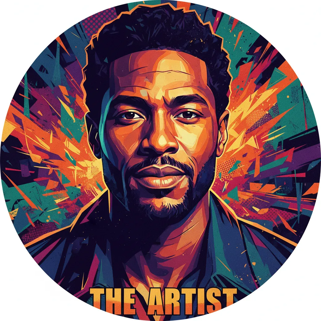 Artistic portrait of Isaiah Mustafa