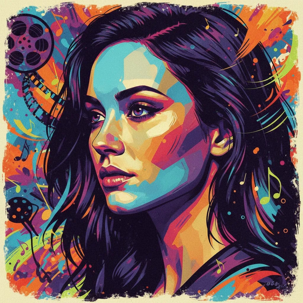 Artistic portrait of Crystal Reed