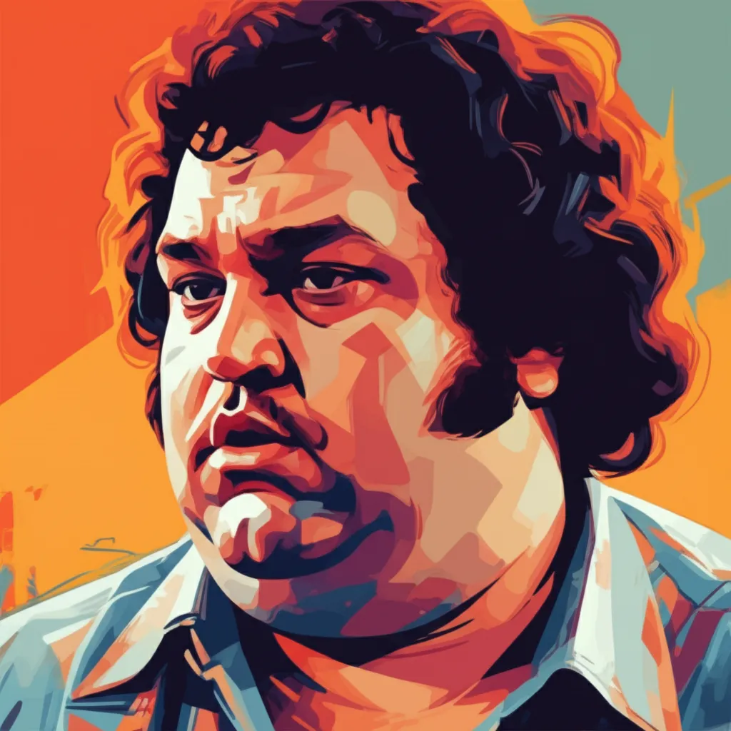 Artistic portrait of John Belushi