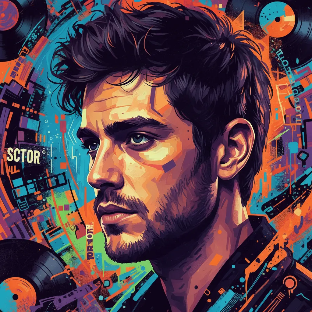 Artistic portrait of Lorenzo Ferro
