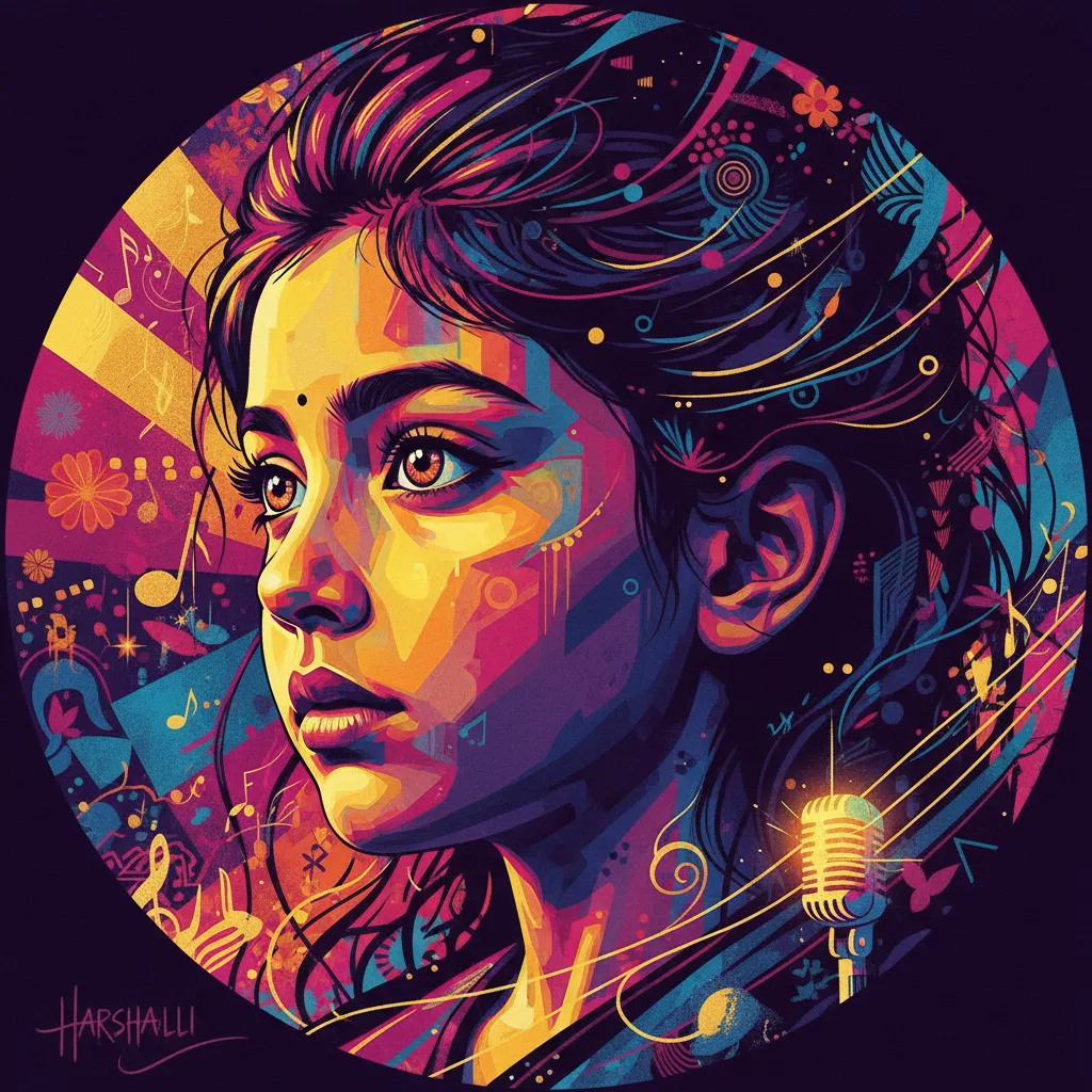 Artistic portrait of Harshaali Malhotra
