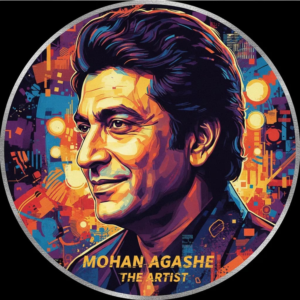 Artistic portrait of Mohan Agashe