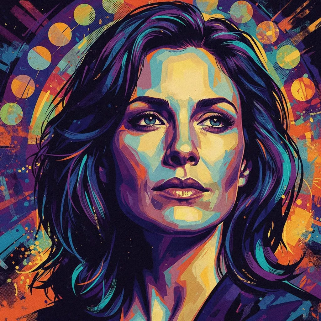 Artistic portrait of Michelle Forbes