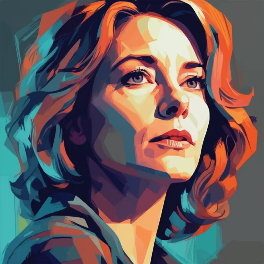 Artistic portrait of Karen Allen
