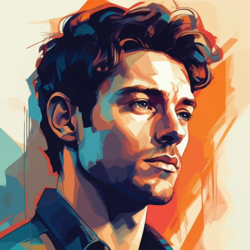 Artistic portrait of Theo James