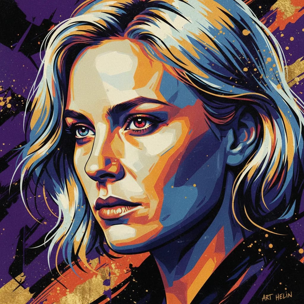 Artistic portrait of Sofia Helin