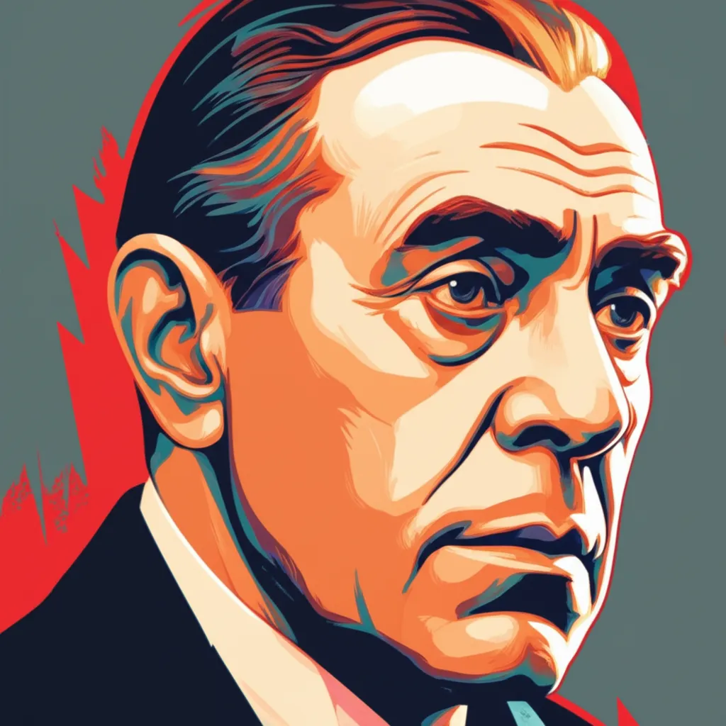 Artistic portrait of Barry Fitzgerald