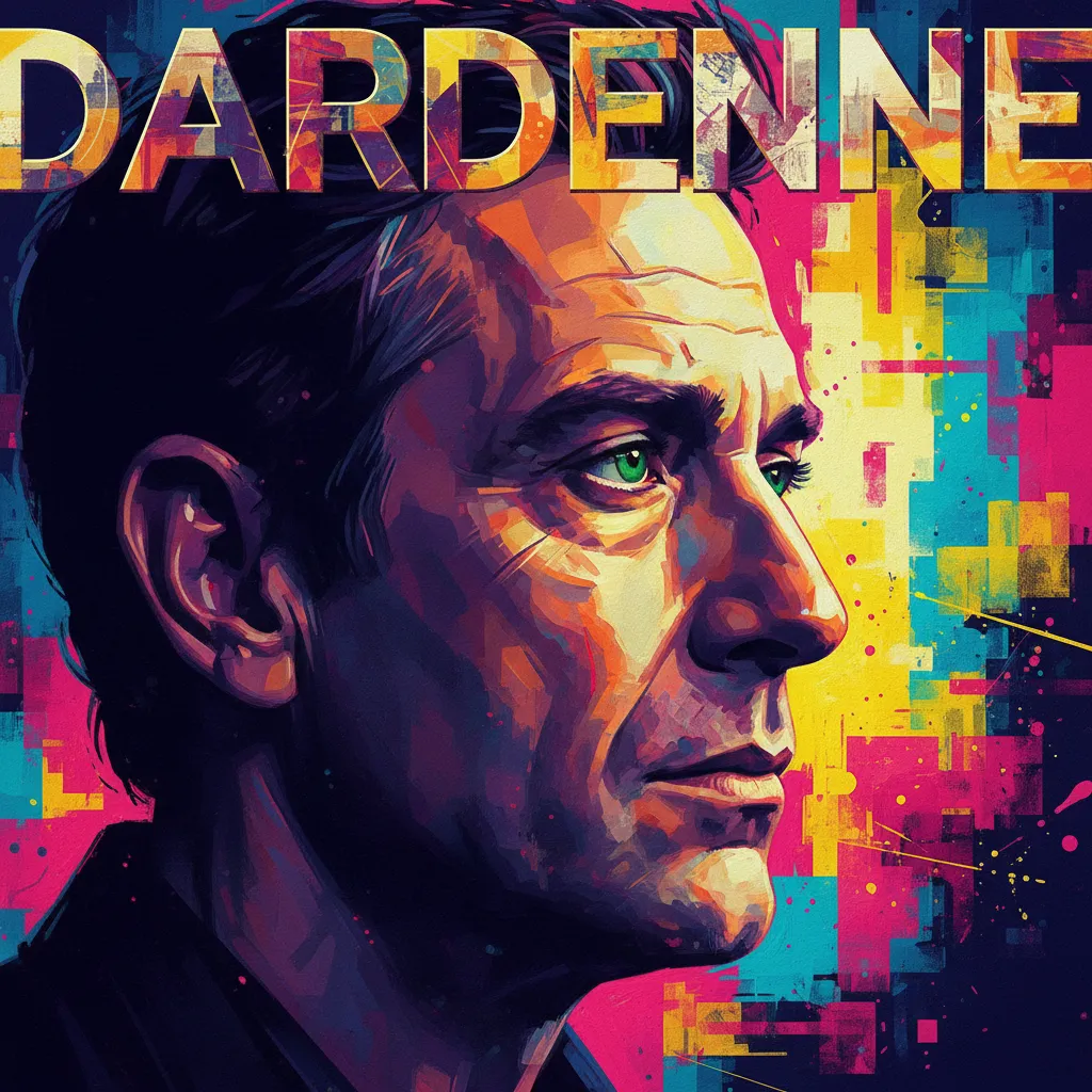 Artistic portrait of Luc Dardenne