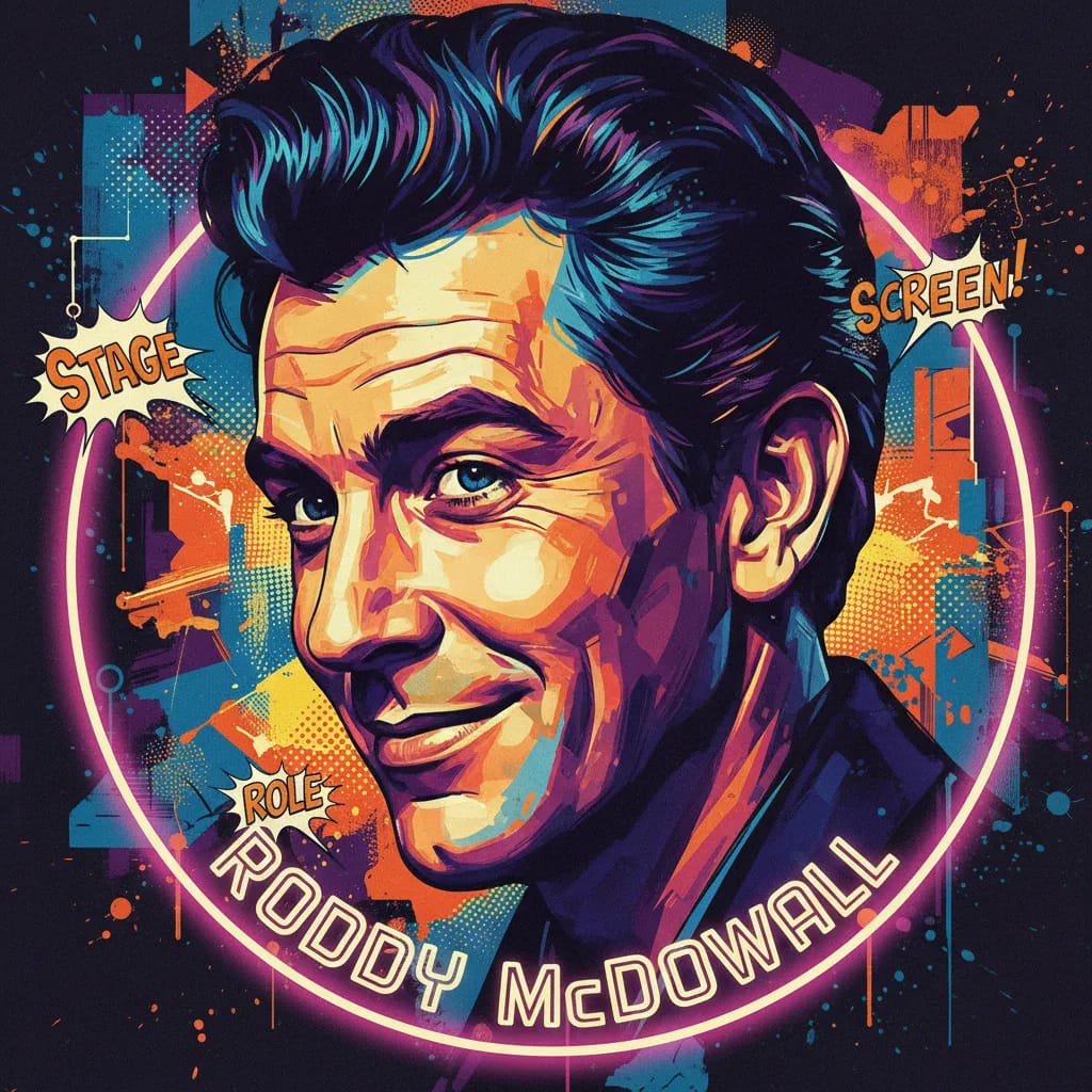 Artistic portrait of Roddy McDowall