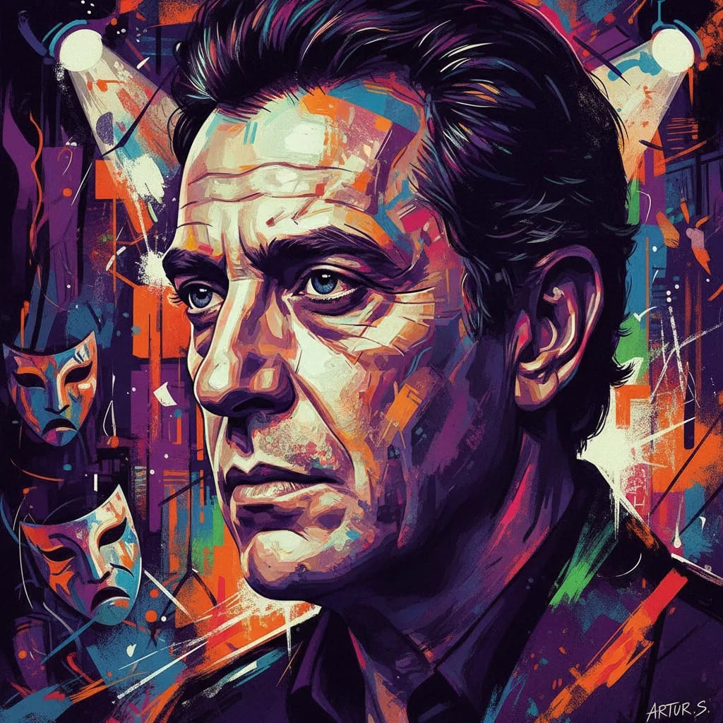 Artistic portrait of Eusebio Poncela