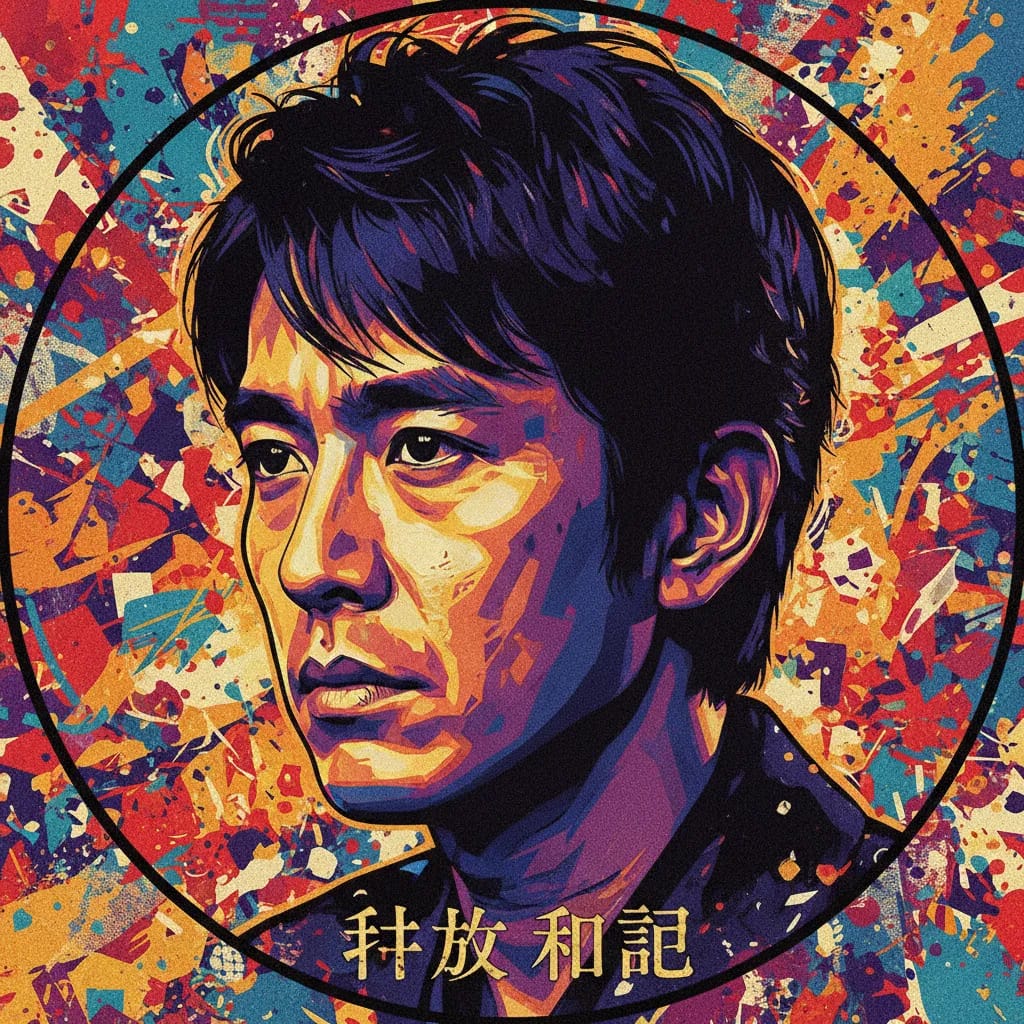 Artistic portrait of Kazuhiko Inoue