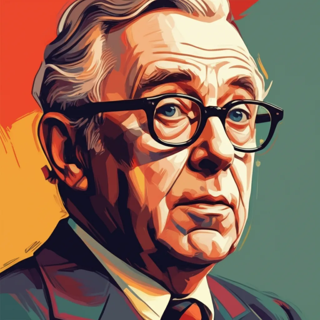 Artistic portrait of Eric Sykes