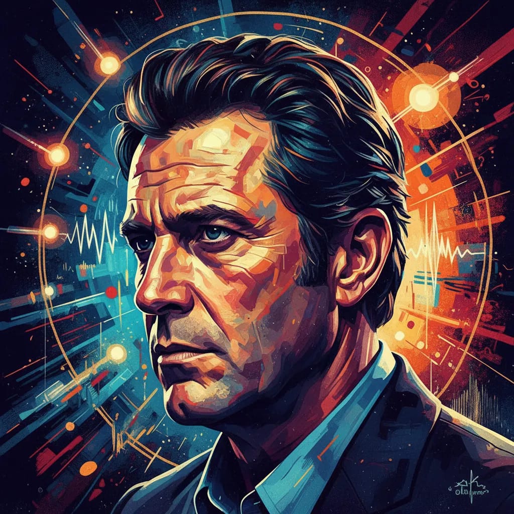 Artistic portrait of Steve Bisley