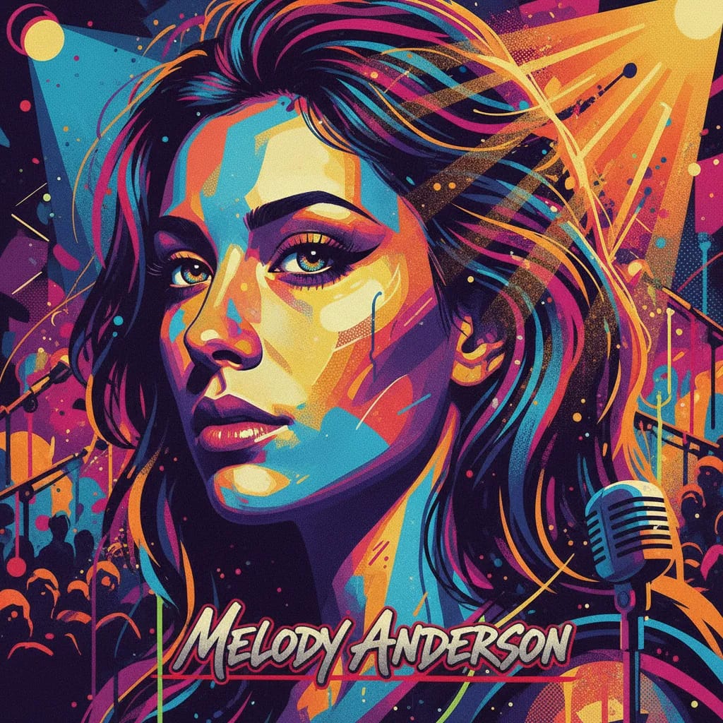 Artistic portrait of Melody Anderson