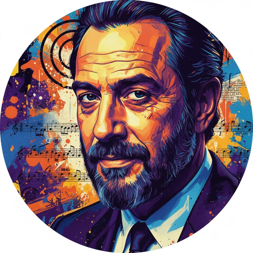 Artistic portrait of Richard Libertini