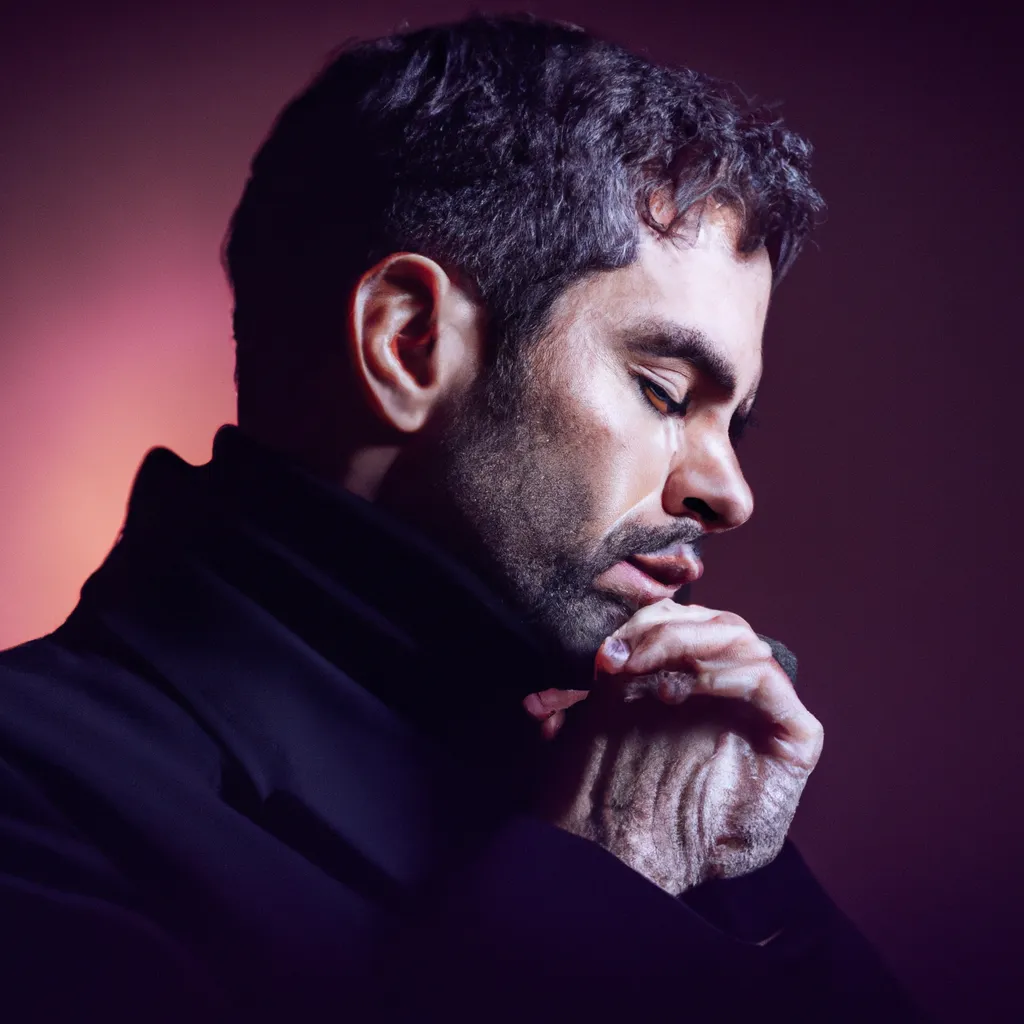 Artistic portrait of Fabrizio Rongione