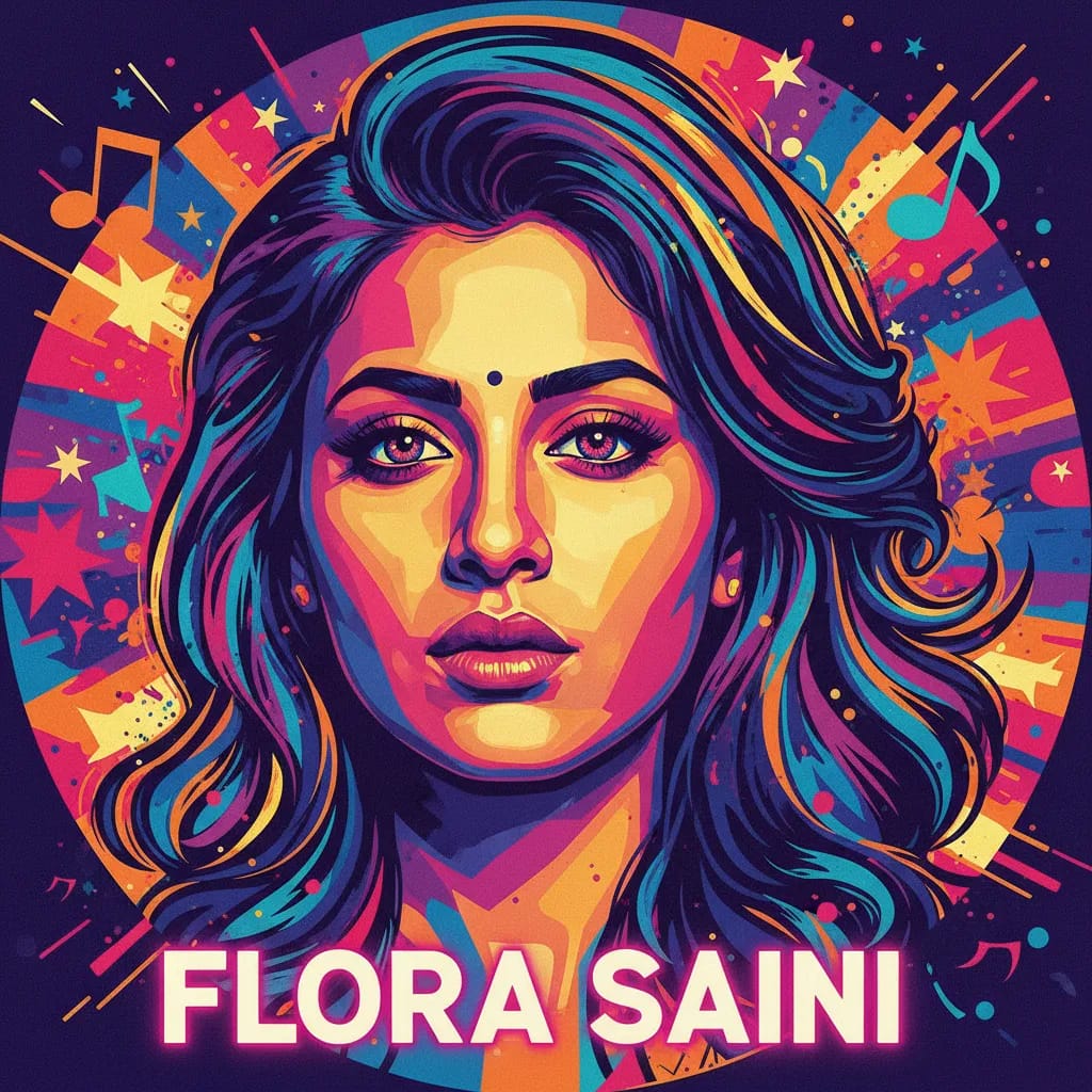 Artistic portrait of Flora Saini