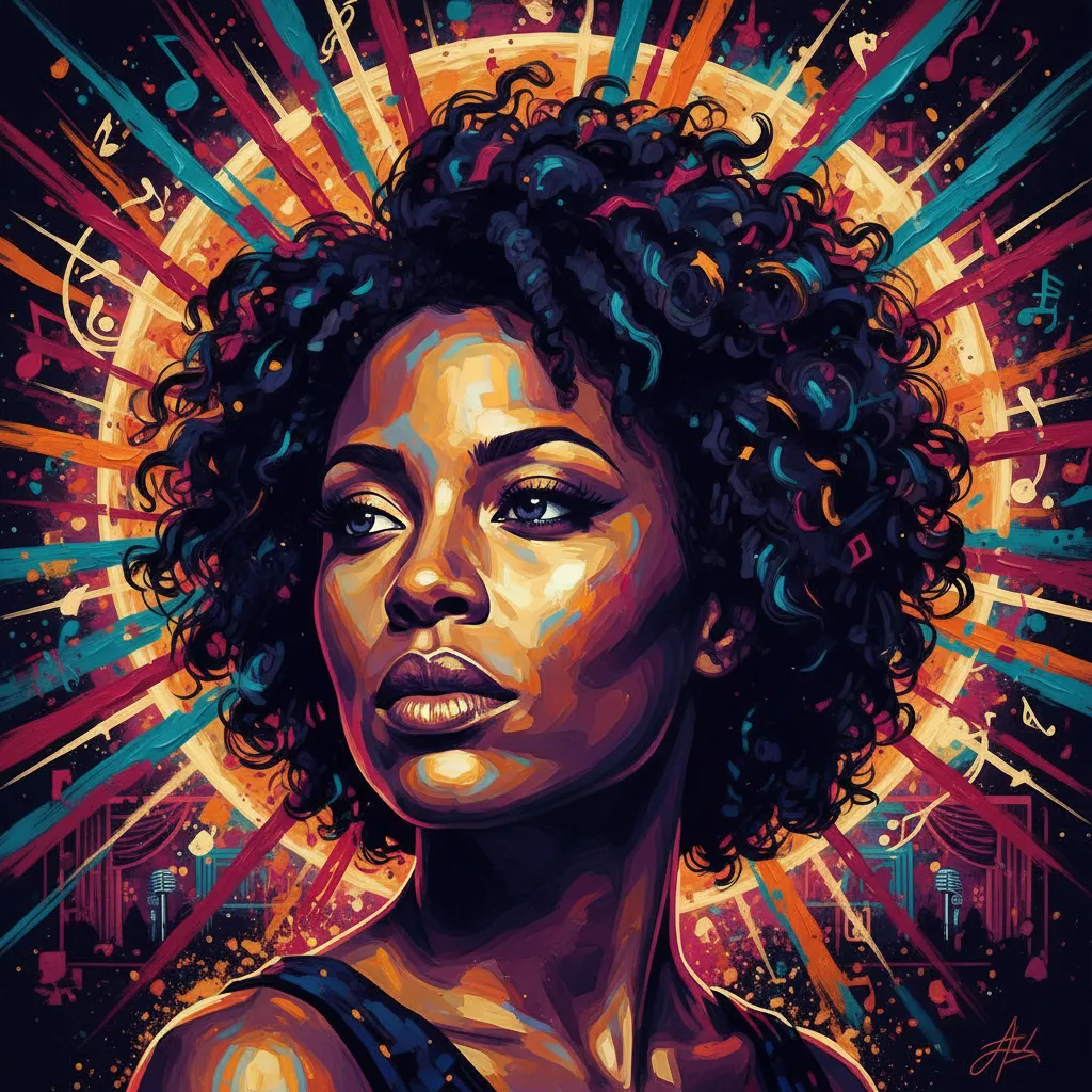 Artistic portrait of Renée Elise Goldsberry