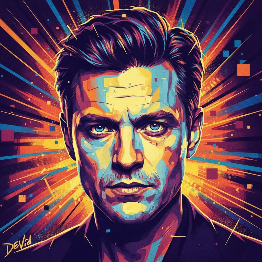 Artistic portrait of Devid Striesow