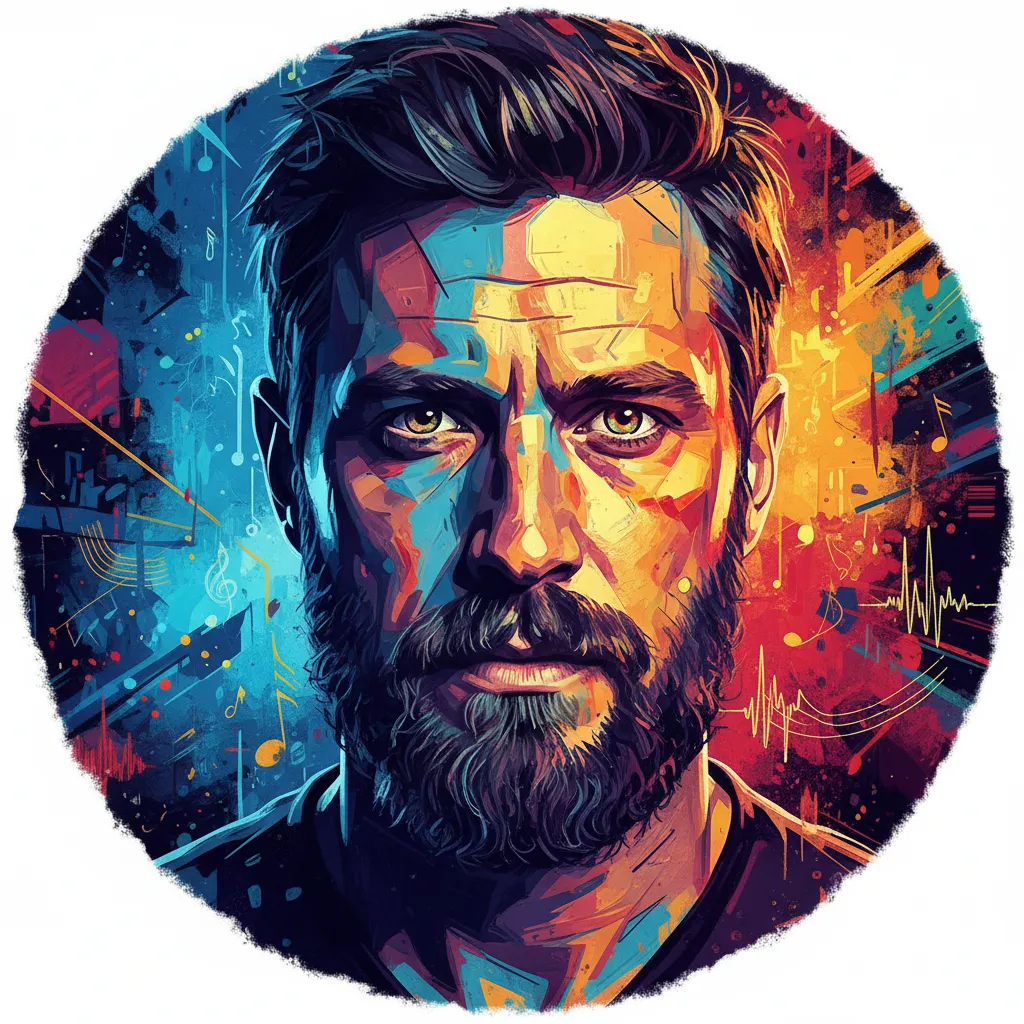 Artistic portrait of Anthony Simcoe