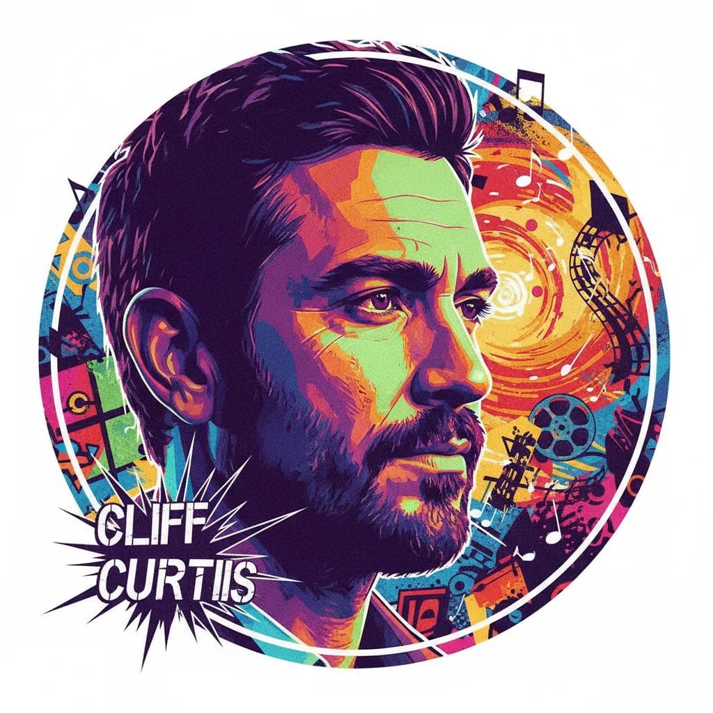 Artistic portrait of Cliff Curtis