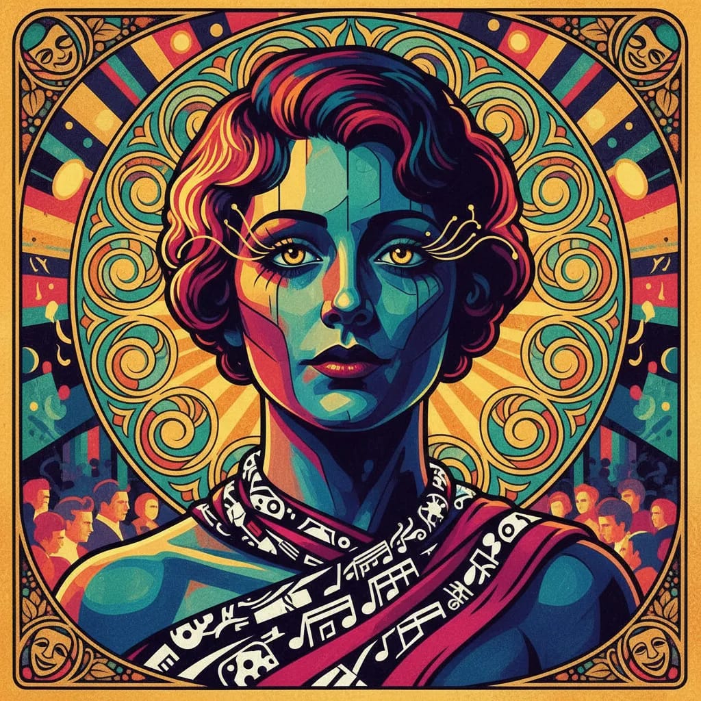 Artistic portrait of June Tripp