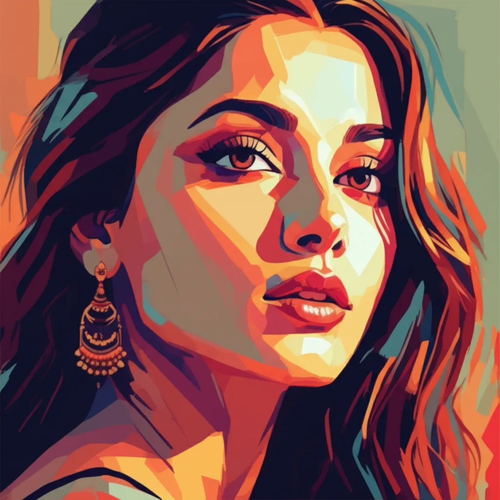 Artistic portrait of Aditi Rao Hydari