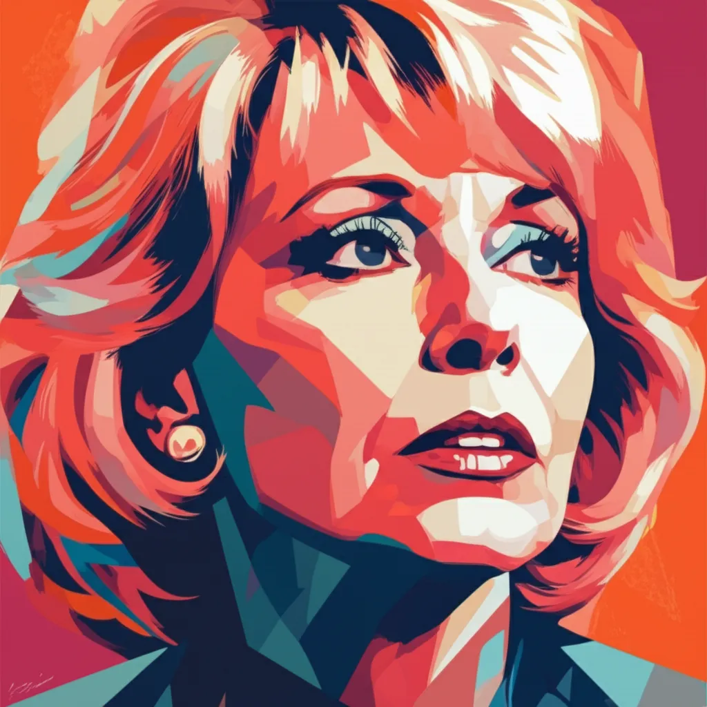 Artistic portrait of Mary Tyler Moore