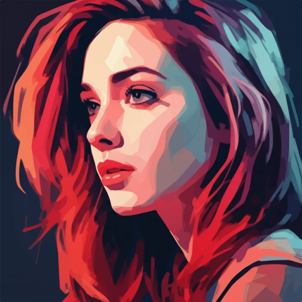 Artistic portrait of Kim Caramele