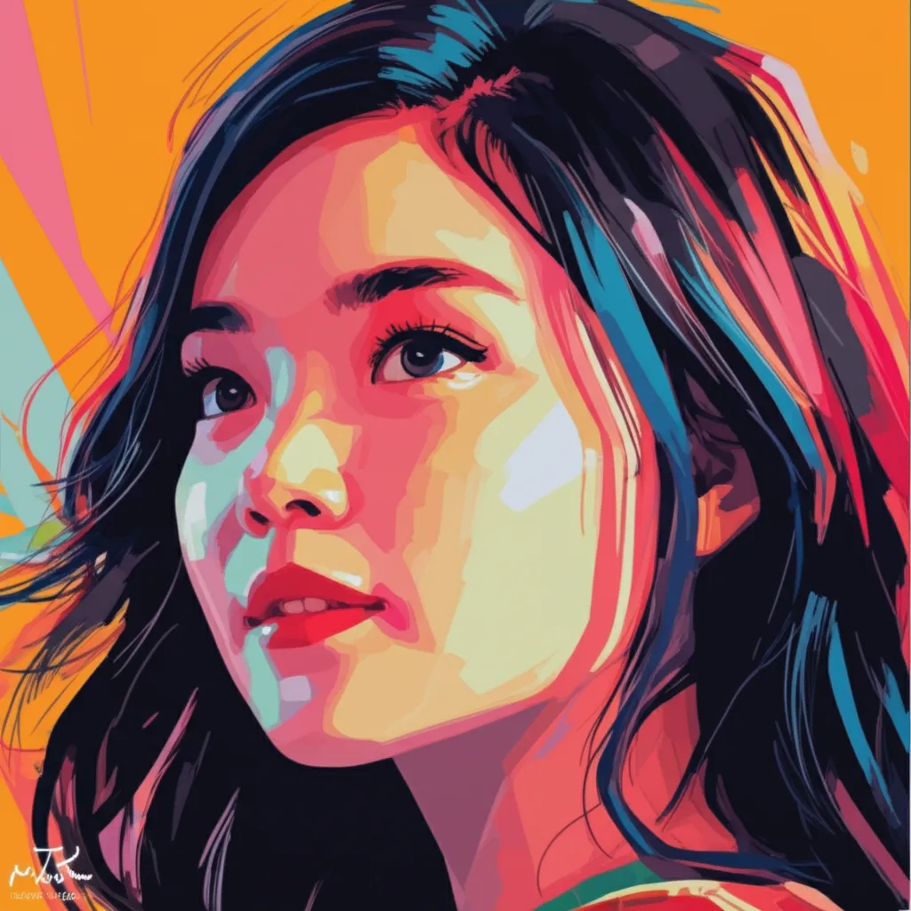 Artistic portrait of Kelly Marie Tran