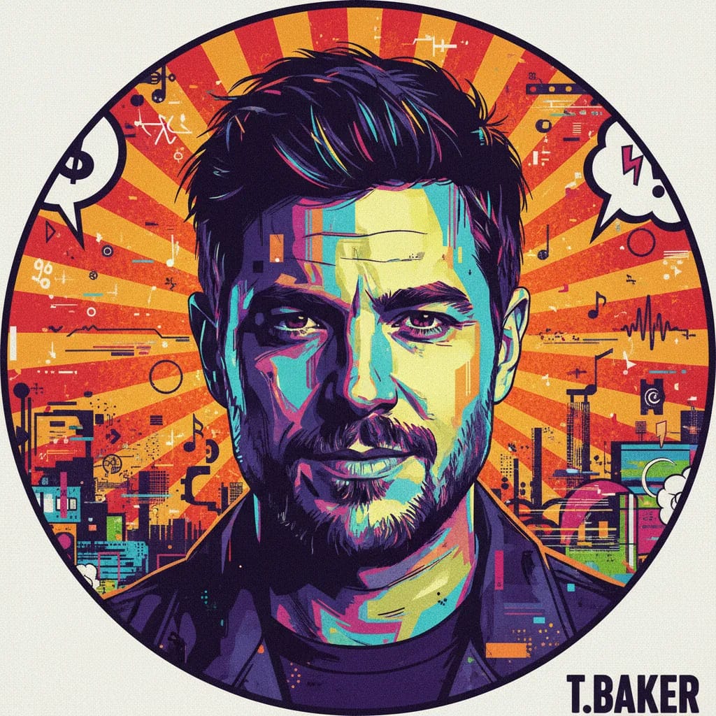 Artistic portrait of Troy Baker