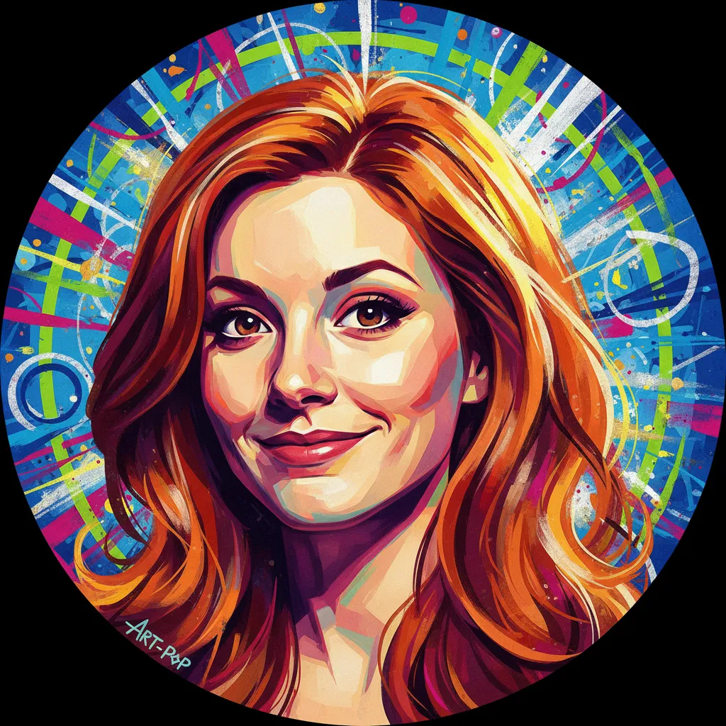 Artistic portrait of Alyson Hannigan