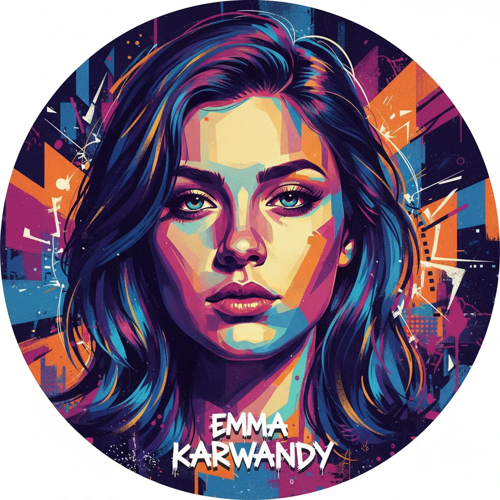 Artistic portrait of Emma Karwandy