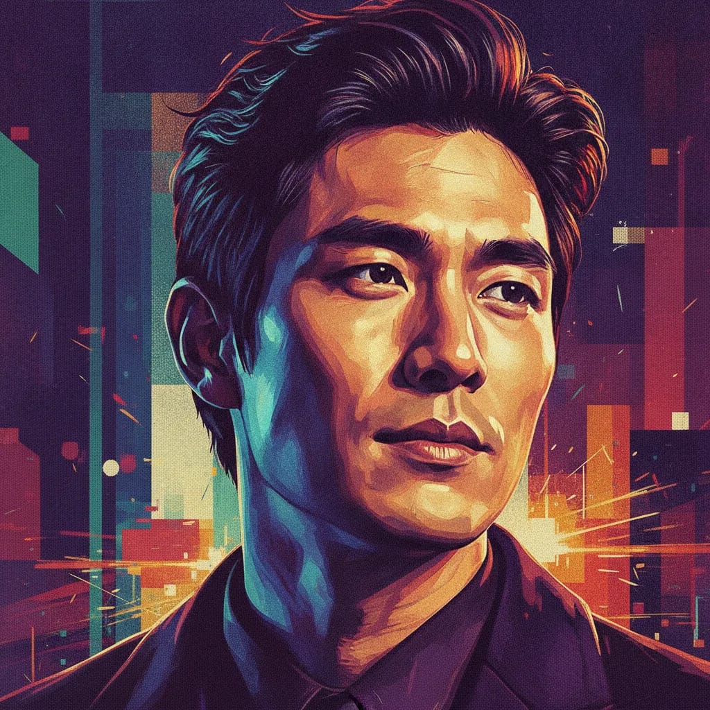 Artistic portrait of Jung Suh
