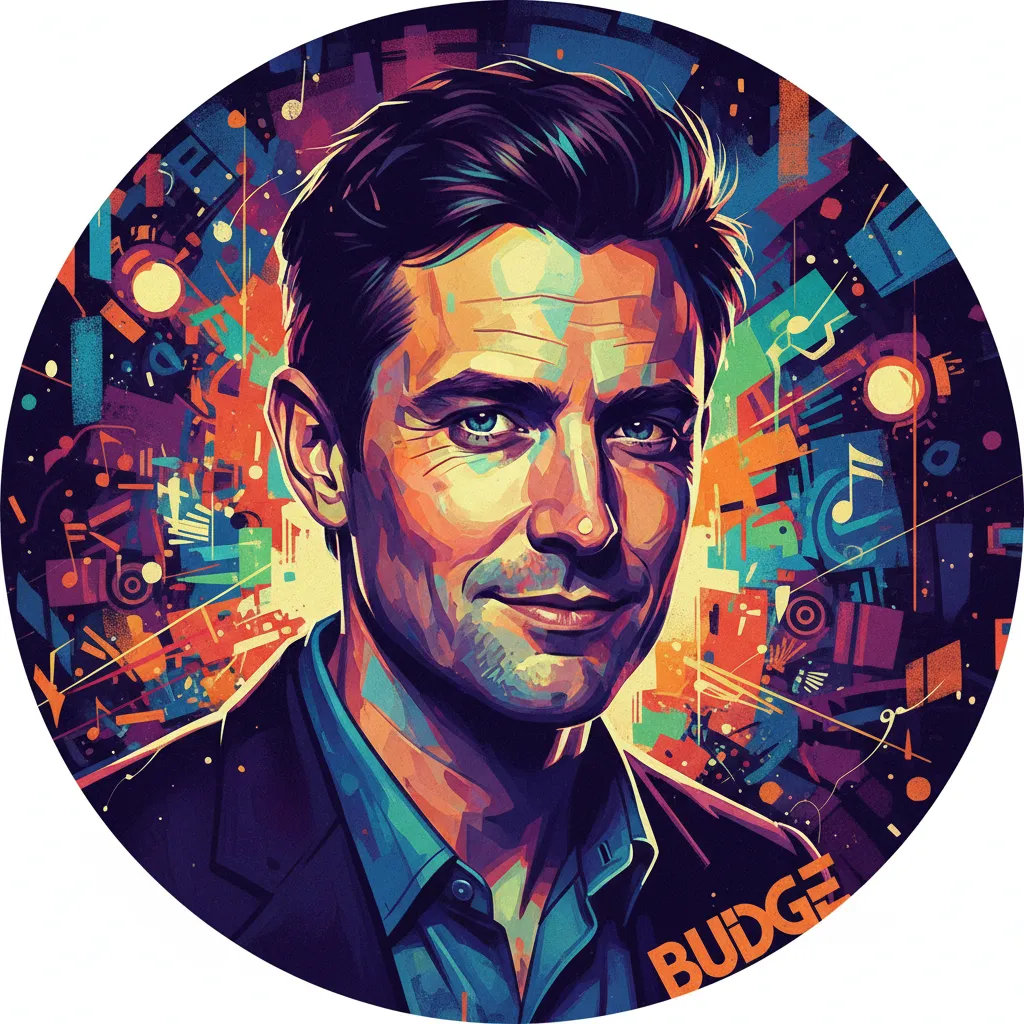 Artistic portrait of Tom Budge