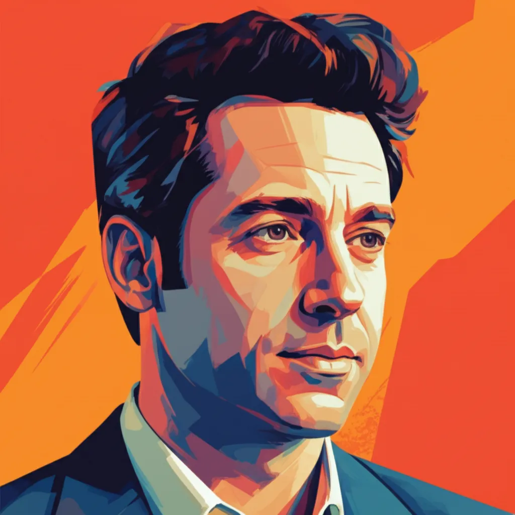 Artistic portrait of Nick Kroll
