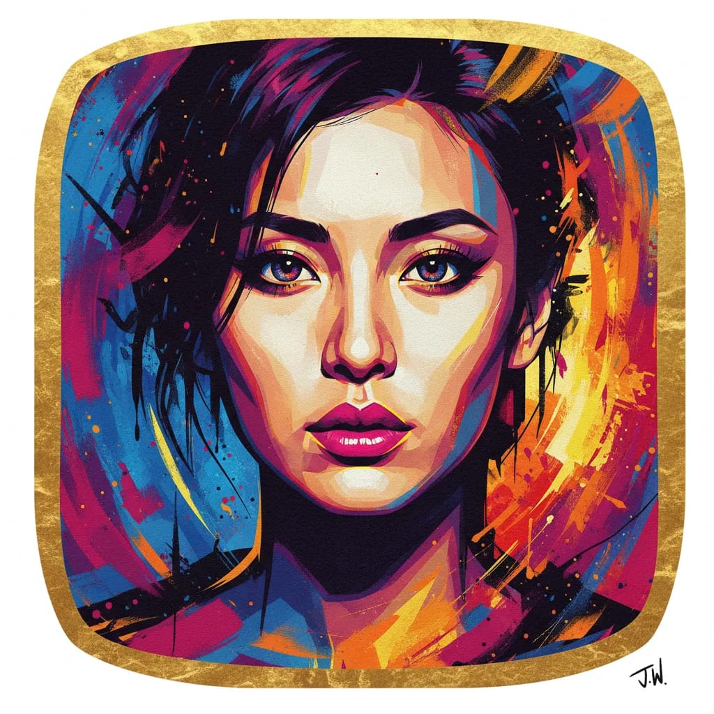 Artistic portrait of Joey Wang