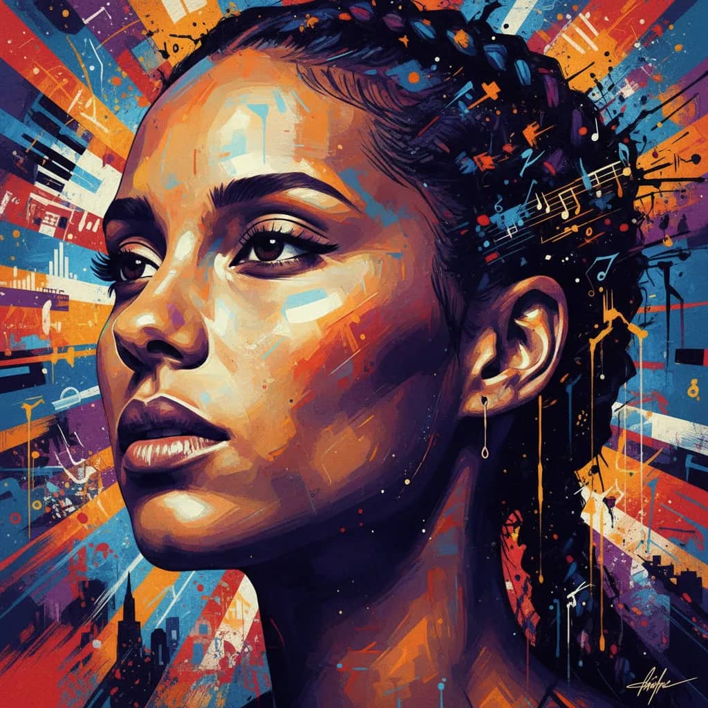 Portrait of Alicia Keys