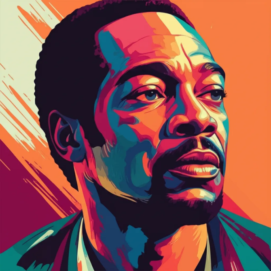 Artistic portrait of Kevin Peter Hall